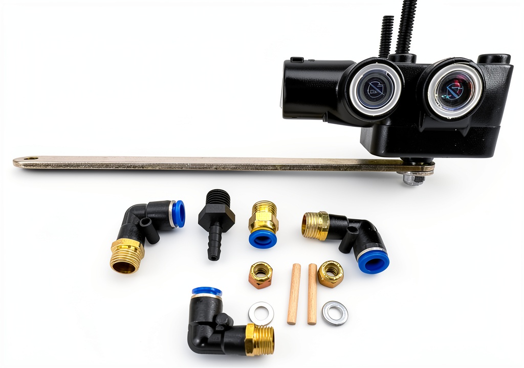 Installing Height Leveling Control Valve Shaobrc Metal on a truck suspension system