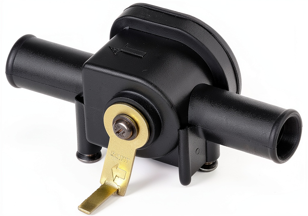 Installing Four Seasons Heater Valve for Automotive Replacement on a wooden garage bench