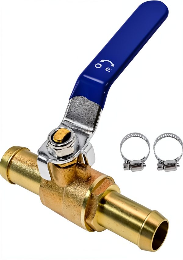 Brass Heater Control Valve MDEOOSKY XY0461 16mm 2-Port Barbed Valve-0