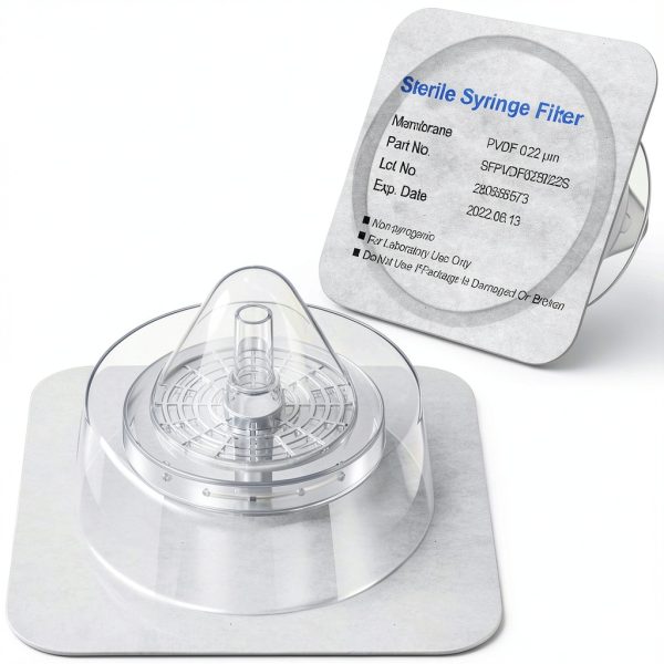 Sterile Syringe Filters KS‑Tek PVDF 25mm 0.22 µm 10‑Pack-0