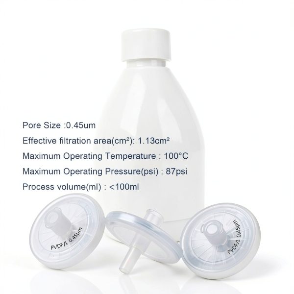 Syringe Filters PVDF Hydrophilic 25mm 0.22µm Labfil Pack of 20-1