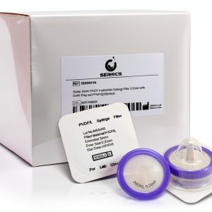 SERHICS LAB Syringe Filter 0.22µm PVDF Hydrophilic 33mm Membr 50 Pack-0