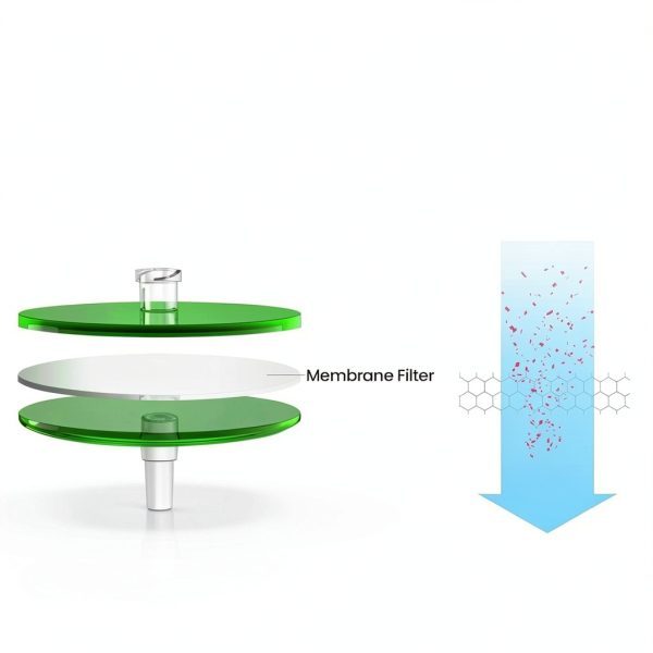 Syringe Filters PES Multi-Layer Prefilter 25MM Diameter 0.45um Pore Size Non Sterile PES Syringe Filters (Pack of 10)-2
