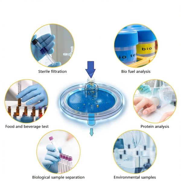 Glass Fiber Syringe Filter 25mm 0.7μm Allpure Biotechnology 100pcs-5