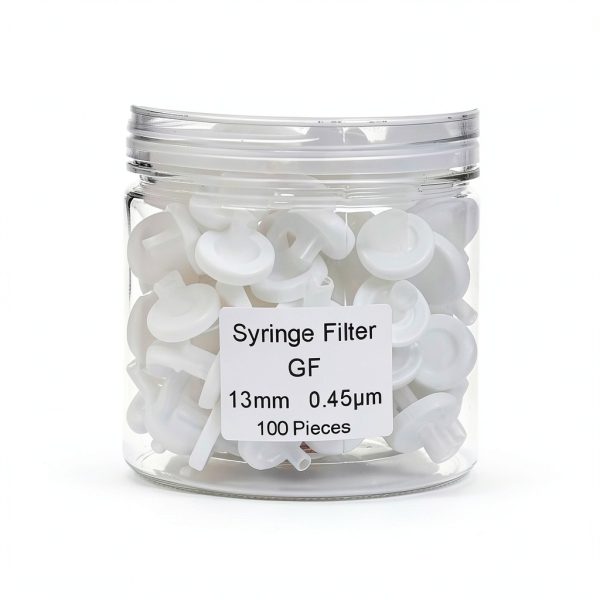100Pcs OD=13MM,0.45um,Glass Fiber Syringe Filter,Made from GF,100 Pieces/Pack-0