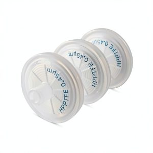 Hydrophilic PTFE Syringe Filters 25mm Diameter 0.45μm Pore Size for Laboratory Filtration by Allpure Biotechnology (Hydrophilic PTFE, Pack of 100)-0